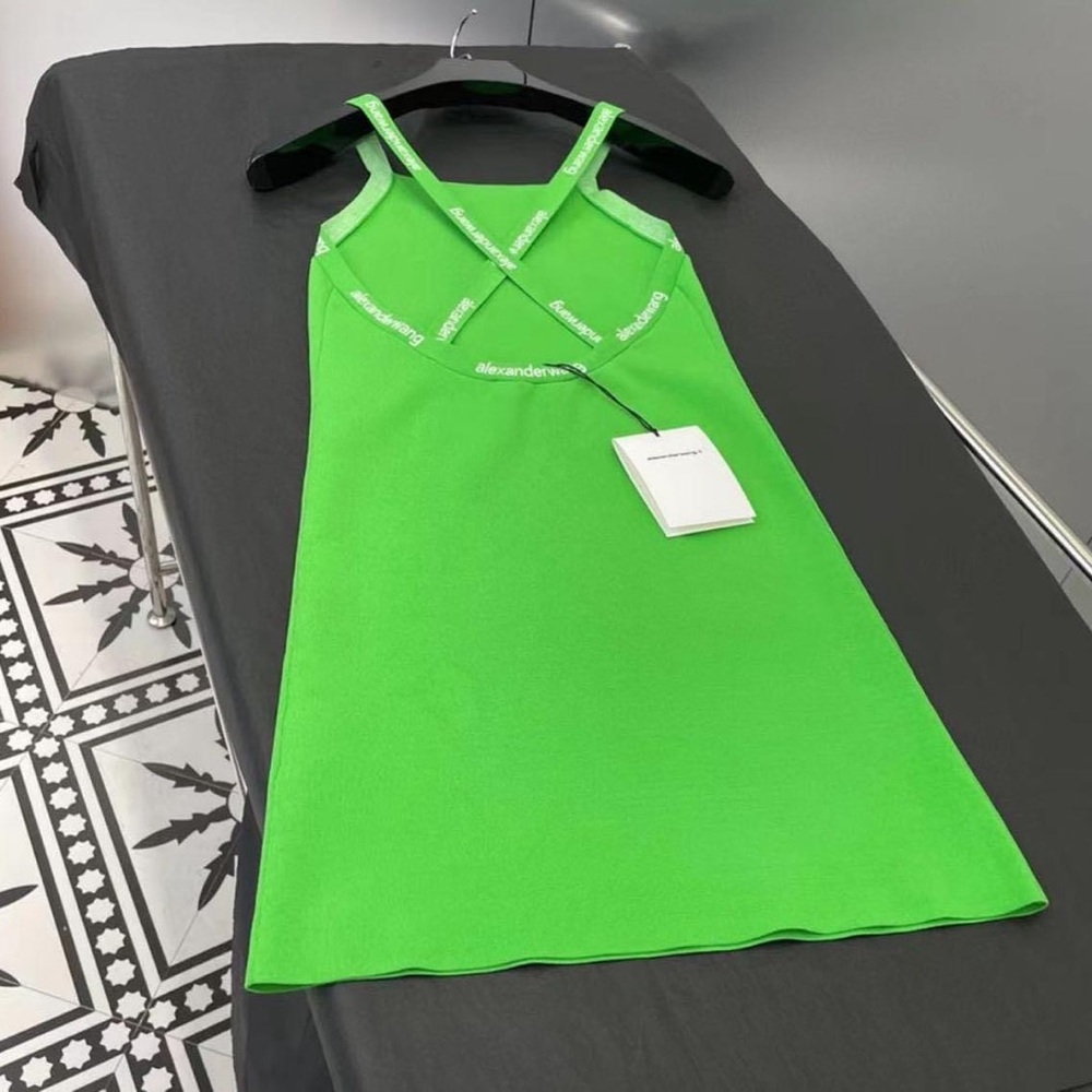 Alexander Wang Green Strappy Dress